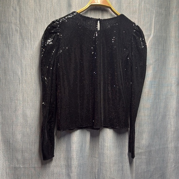 🇺🇸 ONLY Elegant Black Sequin Top size XS - Picture 7 of 10